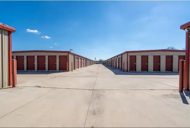 Exterior of storage units.